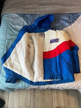 Vintage New York Giants Hooded Jacket in Blue/White/Red - Proline Apex One